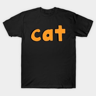 This is the word CAT T-Shirt